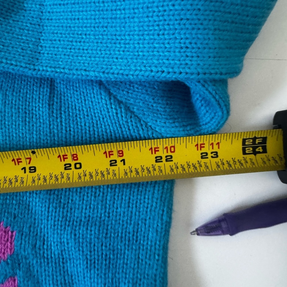 Panache Apparel FEELIN' FESTIVE SWEATER - BLUE Small - Picture 8 of 10